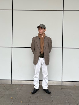 「arth（アース）のアイテム（キャップ）」を使った、overriderintaroさん（メンズ・161cm）の冬コーディネート