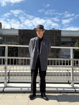 「OVERRIDE（オーバーライド）のアイテム」を使った、overriderintaroさん（メンズ・161cm）の春コーディネート