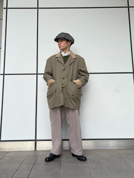 「アイテム（キャスケット）」を使った、overriderintaroさん（メンズ・161cm）の冬コーディネート