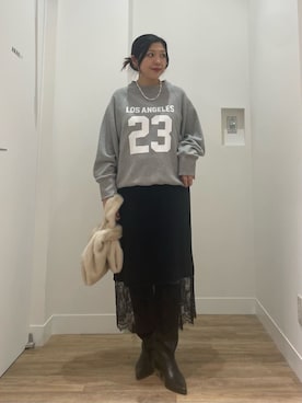 「Gready Brilliant（グレディブリリアン）のアイテム」を使った、ONOさん（レディース・162cm）の秋コーディネート