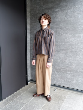 「CRIMIE（クライミー）のアイテム」を使った、　KOSさん（メンズ・169cm）の春コーディネート