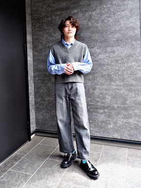 「GLOBAL WORK（グローバルワーク）のアイテム（トップス）」を使った、　KOSさん（メンズ・169cm）の春コーディネート