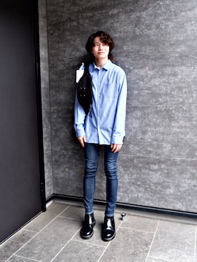 「GLOBAL WORK（グローバルワーク）のアイテム（トップス）」を使った、　KOSさん（メンズ・169cm）の春コーディネート