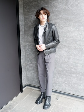 「schott（ショット）のアイテム（ジャケット/アウター）」を使った、　KOSさん（メンズ・169cm）の春コーディネート