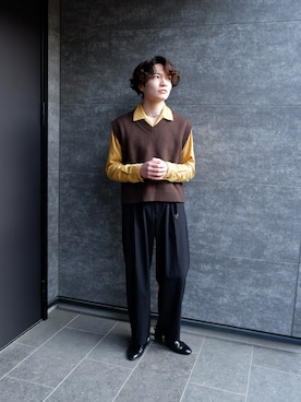 「tk.TAKEO KIKUCHI（ティーケータケオキクチ）のアイテム（アクセサリー）」を使った、　KOSさん（メンズ・169cm）の春コーディネート