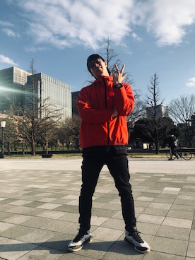 「アイテム（スニーカー）」を使った、mazda3haruさん（メンズ・176cm・20代）の秋コーディネート