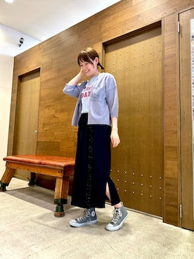 「FIL DE FER（フィルデフェール）のアイテム」を使った、komukai.さん（レディース・166cm）の春コーディネート