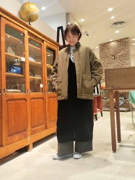 「FIL DE FER（フィルデフェール）のアイテム」を使った、komukai.さん（レディース・166cm）の秋コーディネート