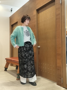 「NOMBRE IMPAIR（ノンブルアンペール）のアイテム（ニット/セーター）」を使った、komukai.さん（レディース・166cm）の秋コーディネート