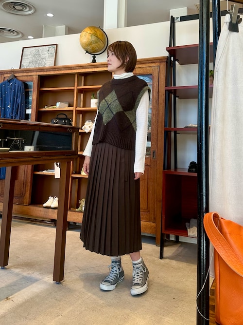 ビッグアーガイル　カラーコンビベスト