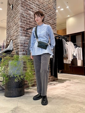 「アイテム（シャツ/ブラウス）」を使った、komukai.さん（レディース・166cm）の秋コーディネート