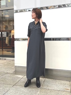 「STILMODA（スティルモーダ）のアイテム」を使った、komukai.さん（レディース・166cm）の夏コーディネート