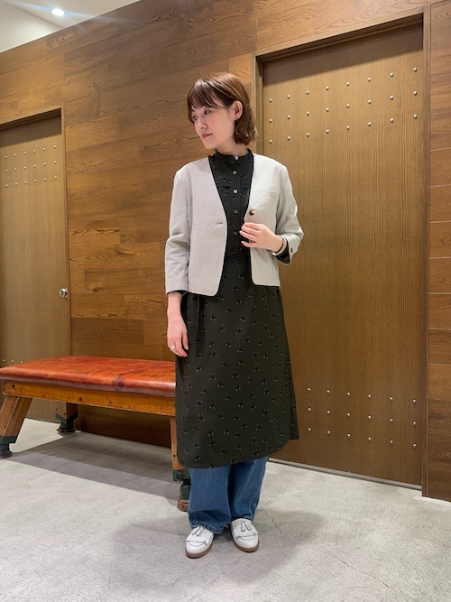 定価4.2万 ノンブルアンペール レザージャケットノーカラージャケット NOMBRE IMPAIR（ノンブルアンペール） ジャケット ノーカラー