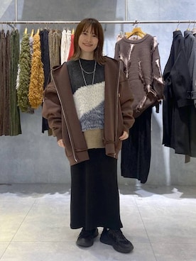 「アイテム（アクセサリー）」を使った、kayoさん（レディース・148cm）の冬コーディネート