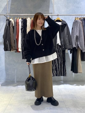 「LEPSIM（レプシィム）のアイテム（Tシャツ/カットソー）」を使った、kayoさん（レディース・148cm）の秋コーディネート