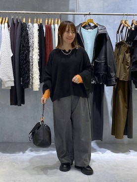 「LEPSIM（レプシィム）のアイテム（サンダル）」を使った、kayoさん（レディース・148cm）の秋コーディネート