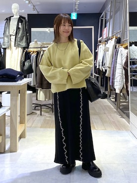 「アイテム（マタニティウェア/グッズ）」を使った、kayoさん（レディース・148cm）の秋コーディネート