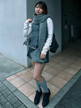 「PUBLIC TOKYO（パブリックトウキョウ）のアイテム」を使った、iroさん（レディース・156cm）の秋コーディネート