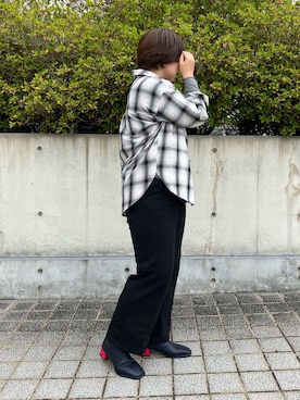 「アイテム（ブーツ、ブルー系）」を使った、卑弥呼 あべのﾊﾙｶｽ近鉄店 NICALさん（レディース・159cm）の秋コーディネート