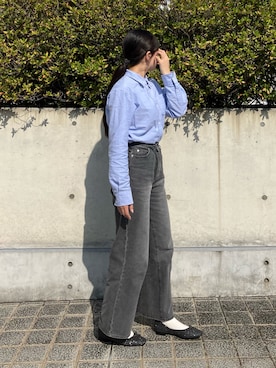 「アイテム（パンプス、グレー系）」を使った、卑弥呼 あべのﾊﾙｶｽ近鉄店 NICALさん（レディース・157cm）の秋コーディネート