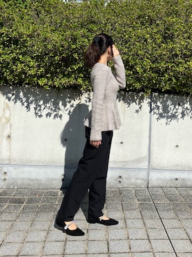 「アイテム（パンプス、グレー系）」を使った、卑弥呼 あべのﾊﾙｶｽ近鉄店 NICALさん（レディース・152cm）の秋コーディネート