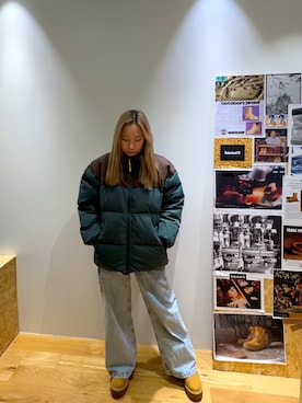 「アイテム（ダウンジャケット/コート）」を使った、玲奈(Rena)さん（レディース・161cm）の冬コーディネート