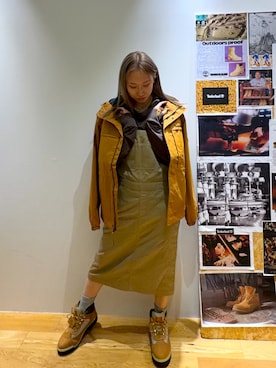 「アイテム（その他アウター）」を使った、玲奈(Rena)さん（レディース・161cm）の秋コーディネート