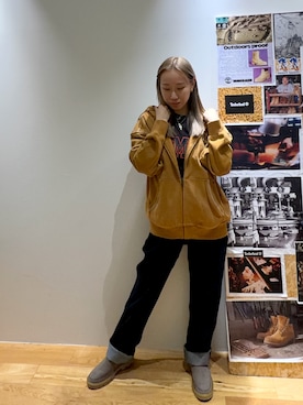 「アイテム（パーカー）」を使った、玲奈(Rena)さん（レディース・161cm）の秋コーディネート