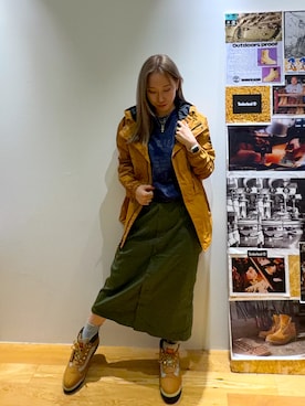 「アイテム（その他アウター）」を使った、玲奈(Rena)さん（レディース・161cm）の秋コーディネート