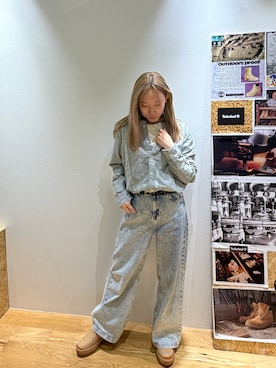 ユナイテッドアローズ BEAUTY&YOUTH ペールトーンカラー大人きれいめたっぷりプリーツマキシ丈スカート♪ ネクタイ（ブルー系）を使った「ペールトーン」の人気ファッション