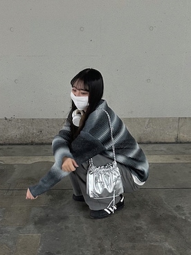 「adidas（アディダス）のスーパースター ADV / Superstar ADV / アディダスオリジナルス adidas Originals スニーカー（スニーカー、ホワイト系）」を使った、‪⑅‬さん（レディース・165cm）の秋コーディネート