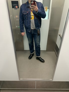 「JERZEES（ジャージーズ）のアイテム」を使った、naonaonao1215さん（メンズ・180cm）の冬コーディネート