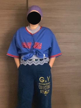 「アイテム（ニットキャップ/ビーニー）」を使った、KBさん（レディース・157cm・20代）の夏コーディネート
