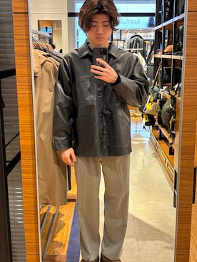 「NOLLEY'S LIGHT（ノーリーズライト）のアイテム」を使った、SHOKIさん（メンズ・171cm）の冬コーディネート