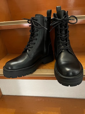 「ZARA（ザラ）のアイテム（ブーツ、ブラック系）」を使った、koutancobuさん（メンズ・170cm）の秋コーディネート