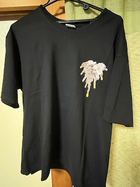 「MGV（エムジーヴィー）のストリートプリントTシャツ（Tシャツ/カットソー、ブラック系）」を使った、koutancobuさん（メンズ・170cm）の夏コーディネート