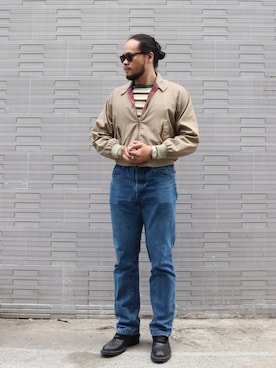 「Wrangler」｜「アイテム（ブルゾン）」を使った、nhanknewitさん（メンズ・175cm）の冬コーディネート