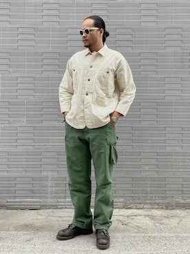 「アイテム（カバーオール）」を使った、nhanknewitさん（メンズ・175cm）の冬コーディネート