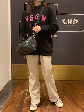 「MSGM（エムエスジーエム）のアイテム」を使った、ayakaさん（レディース・160cm）の秋コーディネート