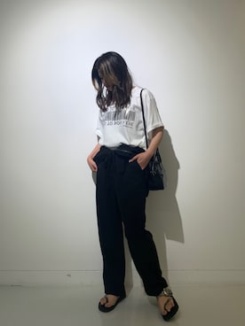 「NAKAGAMI（ナカガミ）のアイテム」を使った、ayakaさん（レディース・160cm）の夏コーディネート
