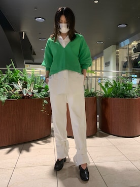 「B2nd」｜「アイテム（スウェットパンツ）」を使った、ayakaさん（レディース・163cm）の春コーディネート