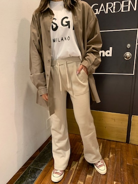 「MSGM（エムエスジーエム）のアイテム」を使った、ayakaさん（レディース・160cm）の秋コーディネート