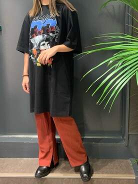「MSGM（エムエスジーエム）のアイテム」を使った、ayakaさん（レディース・160cm）の夏コーディネート