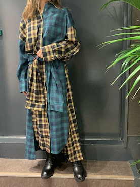 「B2nd」｜「アイテム（シャツワンピース）」を使った、ayakaさん（レディース・160cm）の夏コーディネート