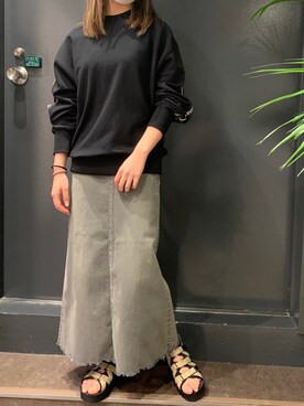 「MSGM（エムエスジーエム）のアイテム」を使った、ayakaさん（レディース・160cm）の夏コーディネート