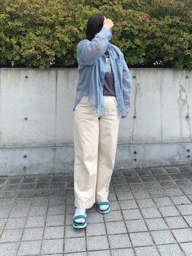 「NICAL（ニカル）のアイテム」を使った、HIMIKO　あべのハルカス店さん（レディース・156cm）の夏コーディネート