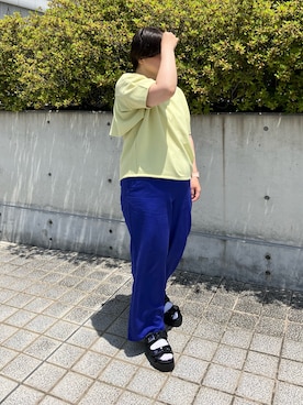 「NICAL（ニカル）のアイテム」を使った、HIMIKO　あべのハルカス店さん（レディース・159cm）の夏コーディネート