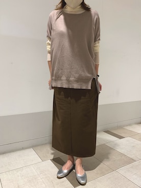 「アイテム（レインシューズ、シルバー系）」を使った、HIMIKO　あべのハルカス店さん（レディース・155cm）の夏コーディネート