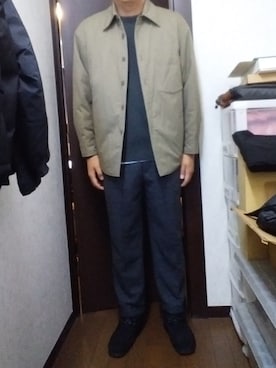「PENDLETON（ペンドルトン）のアイテム（パンツ）」を使った、Yさん（メンズ・176cm）の秋コーディネート