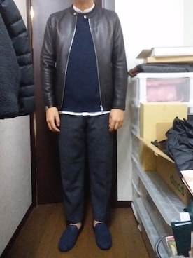 「PENDLETON（ペンドルトン）のアイテム（パンツ）」を使った、Yさん（メンズ・176cm）の秋コーディネート